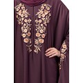 Designer Irani Kaftan with embroidery work- Wine